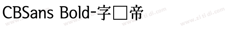 CBSans Bold字体转换